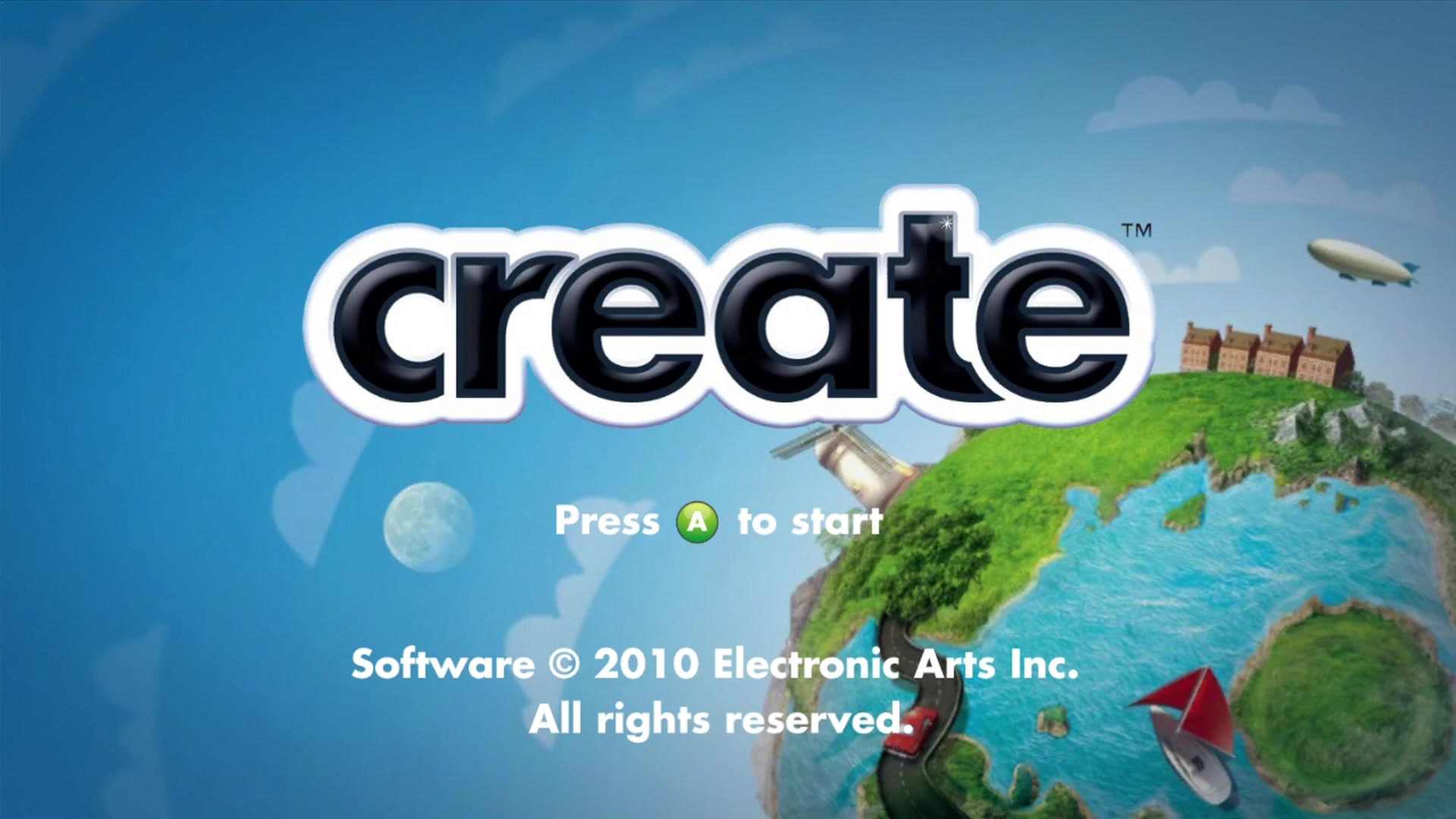 Create title screen for Xbox 360